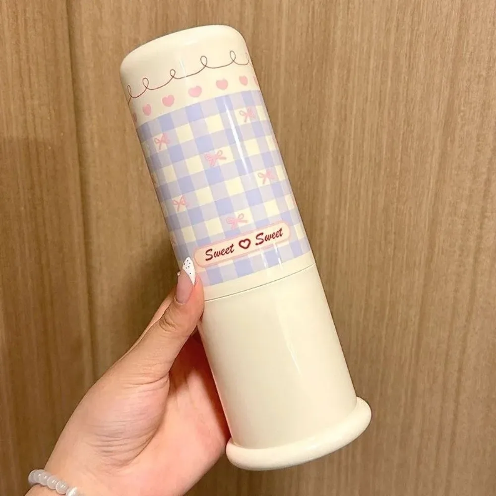 Portable Travel Toothbrush Box And Bathroom Rinse Cup With Lid_voghion.com