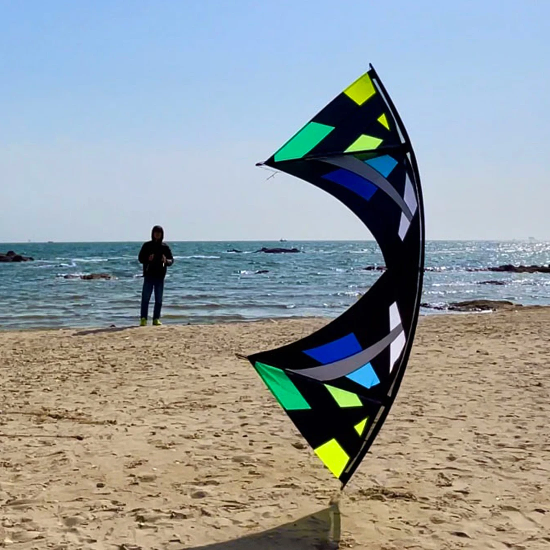 Freilein 2.38m Quad Line Stunt Kite Large Professional Acrobatic Kite PC31 Handle + 4x30mx90lb Dyneema Lines + Bag Kit Available