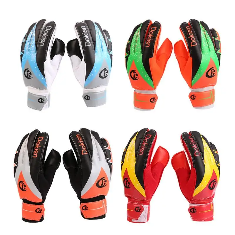 

Goalie Gloves For Kid's Professional Latex Soccer Gloves No Slip Handguards Football Gloves Soccer Training Game Protective Gear