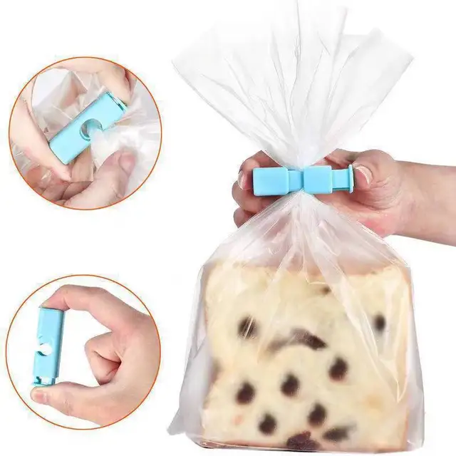 1/2/4Pcs Élelmiszer-Tömítő Klip Többcélú Műanyag Zacskó Tömítés Kenyér Táska Press Spring Clip Konyhai Tároló Szerszám Tartozékok - Image 2