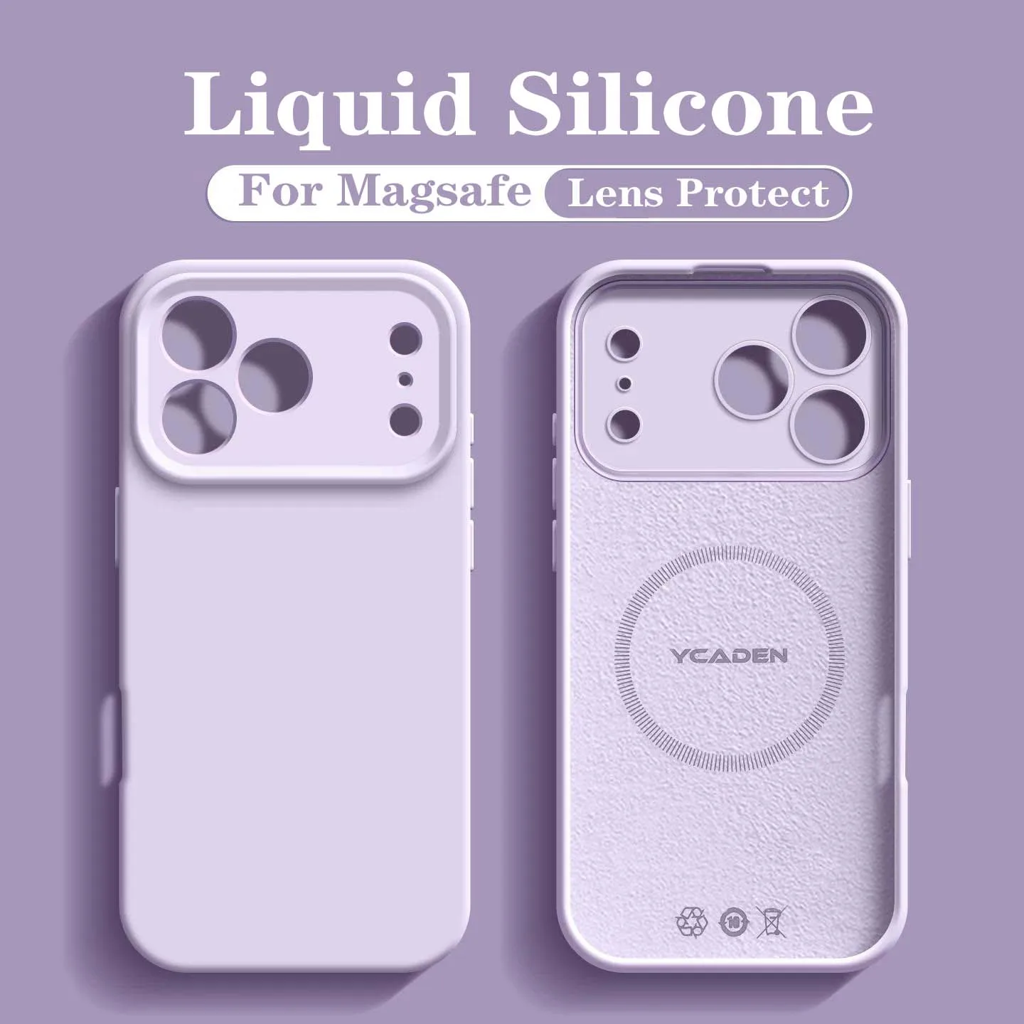 Premium Liquid Silicone MagSafe-Compatible Wireless Charging Phone Case - Smooth and Luxurious Finish