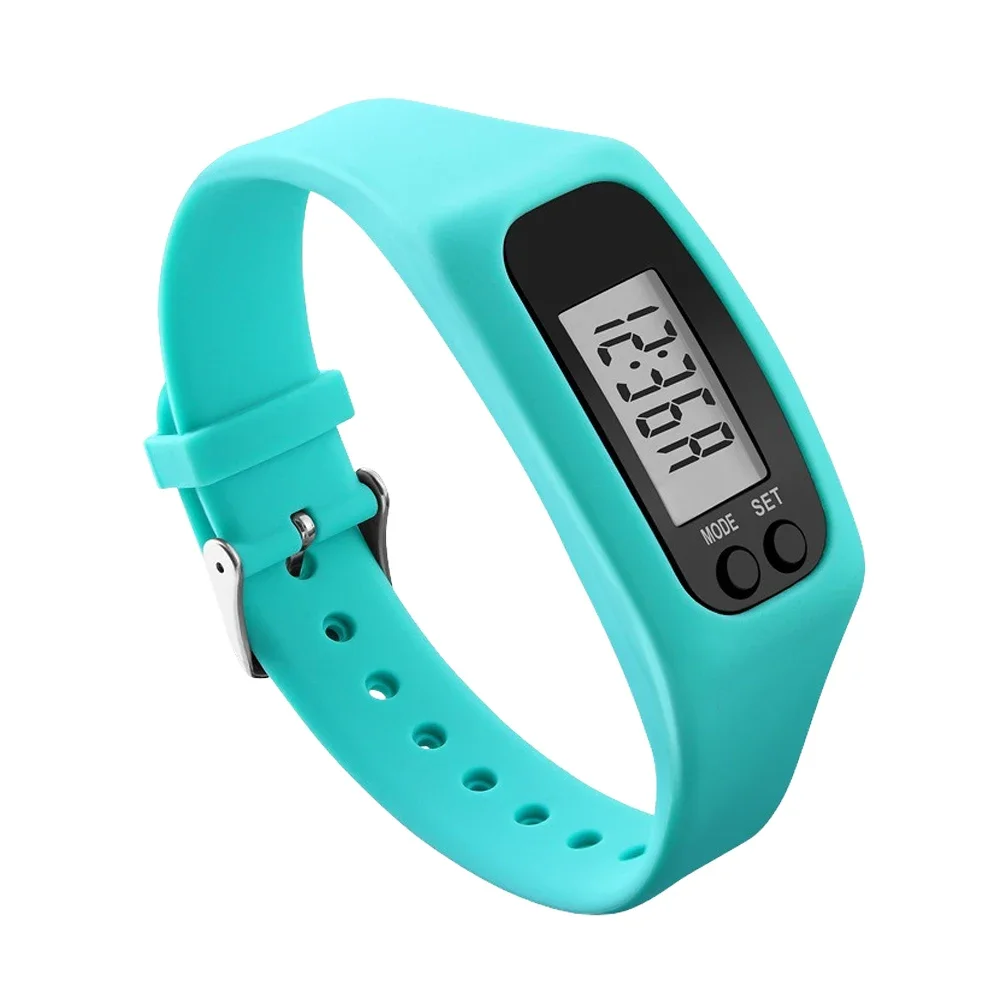 LED Pedometer Bracelet Wrist Calorie Counter 12/24H Time Display Step Counter Watch Multi-Function Fitness Watch for Adults Kids 3d pedometer,smart bracelet