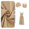 Original Backless Cotton Suspender Dress Spring and Summer Women's Elegant Mori Style Sexy V-Neck High Waist Suspender Dress 6