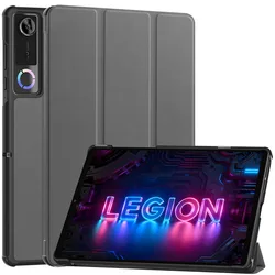 Tri - Fold Flip Stand Protective Case with Auto Sleep/Wake and Shockproof Cover, 8.8 Inch for Legion Y700 Gen 5 (Grey)