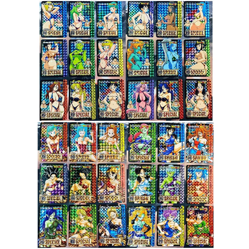 ドラゴンボールセクシーカード 水着18枚+シークレット9枚セット ラメ