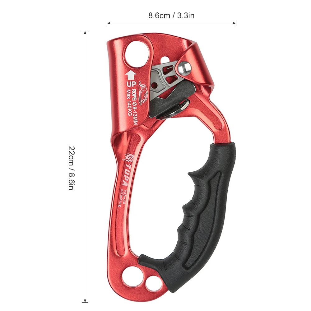 Outdoor Hand Ascender Climbing Ascender 8-13mm Vertical Rope Access Climbing Rescue Caving For Outdoor Rope Tools hand ascender