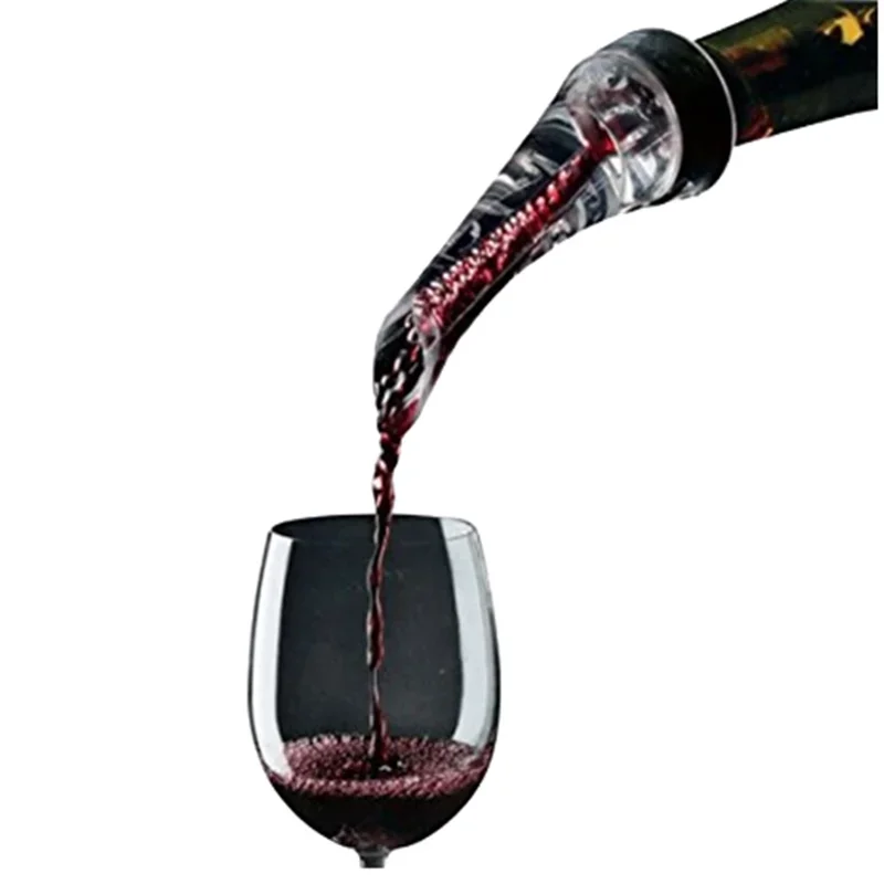 Magic Wine Decanter Red Wine Aerating Pourer Spout Decanter Aerator Quick Aerating Pouring Tool Pump Portable Filter wine aerator pourer wine aerator decanter