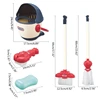 Kids Cleaning Set Toys Toddler Broom Baby Mop Dustpan Playset Pretend Play House Cleaning Kit Brush Soap Bathroom Clean 5