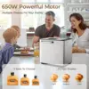 Bread Maker Machine 13-in-1 Bread Machine, Dough Maker, Auto Nut Dispenser & Ceramic Pan, 2LB and 3 Loaf Sizes & 3 Crust 4