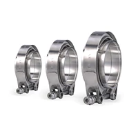 304 Stainless Steel V-Band Clamp Kit - 2" to 3" Sizes