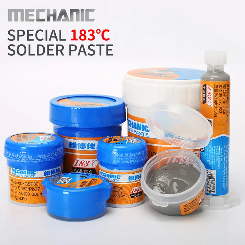 MECHANIC 183℃ XGZ40 Solder Paste Flux Sn63/Pb37 Soldering Welding Tin Paste for Mobile Phone IC CPU BGA SMD Phone Repair Tools image 4