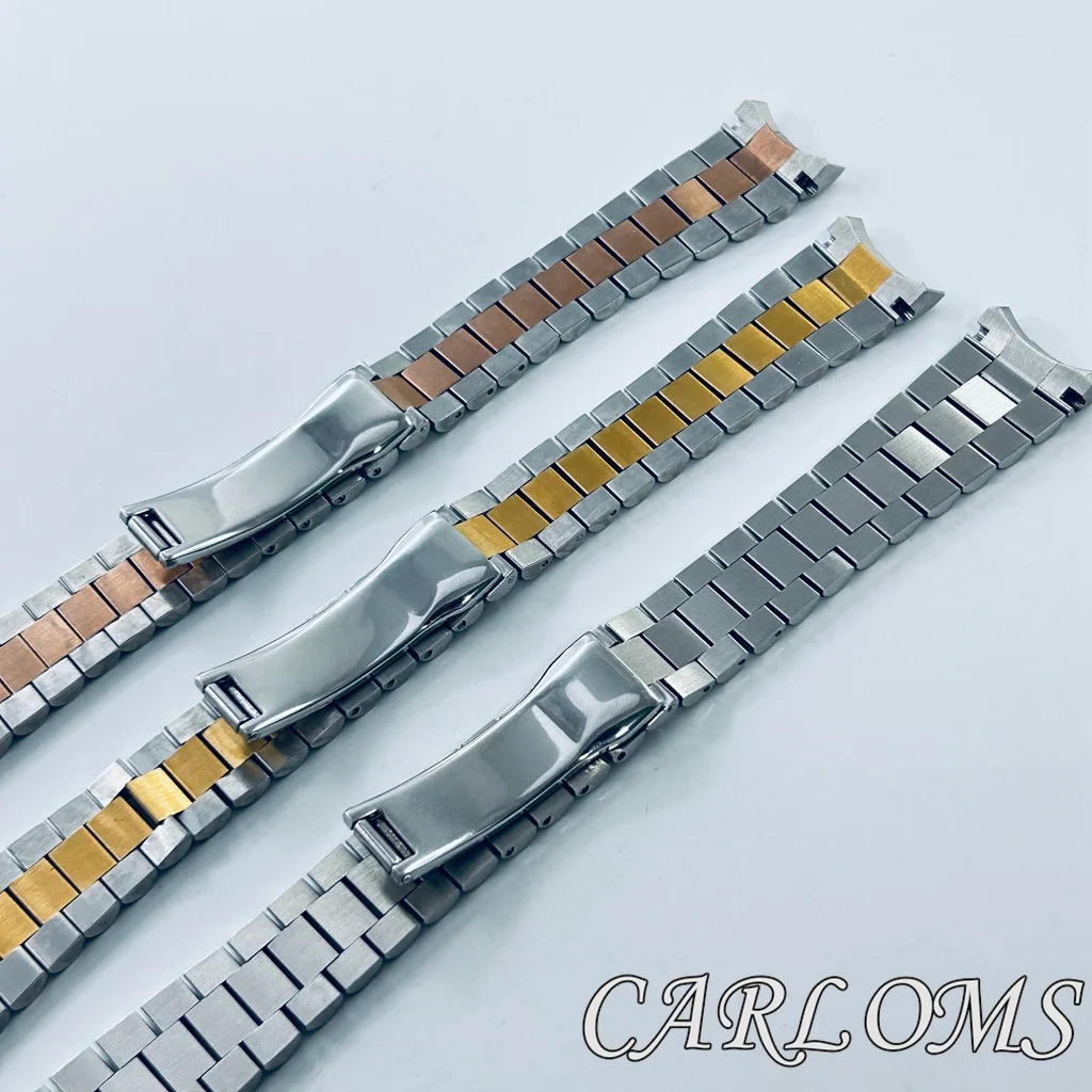 Premium Two-Tone Gold/Rose Gold Solid Stainless Steel Bracelet - 20mm 904L Presidential Design