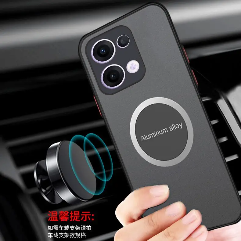 For Oppo Reno 13 Pro 5G Case Luxury Skin Feeling Magnetic Silicone Back Cover For Oppo Reno13 13Pro 5G Shockproof Bumper Funda 3