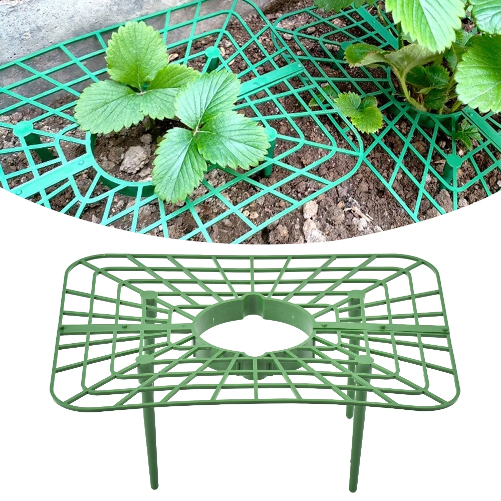Strawberry Stand Frame Holder Balcony Planting Rack Fruit Support Plant Flower Climbing Vine Pillar Gardening Stand