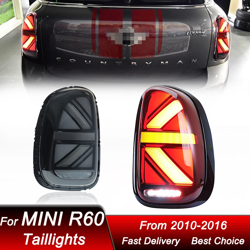 

Автомобильные задние фонари для BMW Mini Country Man R60 2010-2016, новый стиль, полный светодиодный, динамический сигнал поворота, задний фонарь в сборе