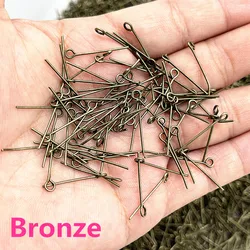 Versatile Multi-Size Eye Pins in Classic Six-Color Plating - 16mm(200pcs) (05)