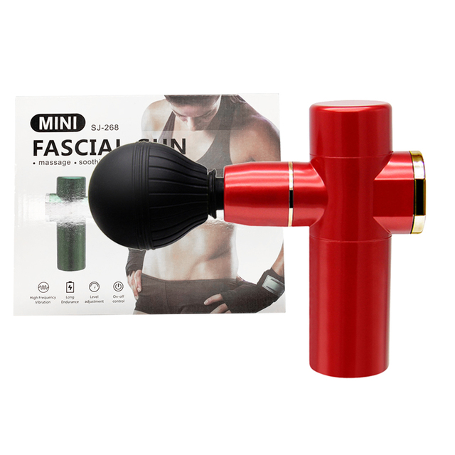 Muscle Massage Gun Electric Massager Mini Fascia Gun Pistol For Body Neck Back Vibration Slimming Relaxation Pain Relief