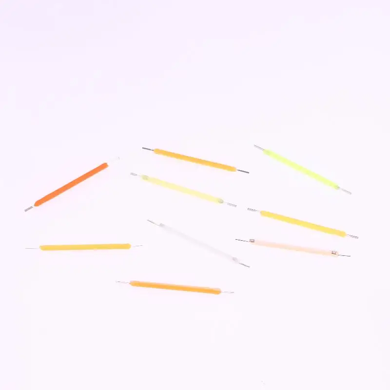새로운 10pcs 에디슨 전구 LED 필라멘트 램프 부품 38mm DC3V LED 비드 백열등 액세서리 다이오드 휴일 조명 DIY