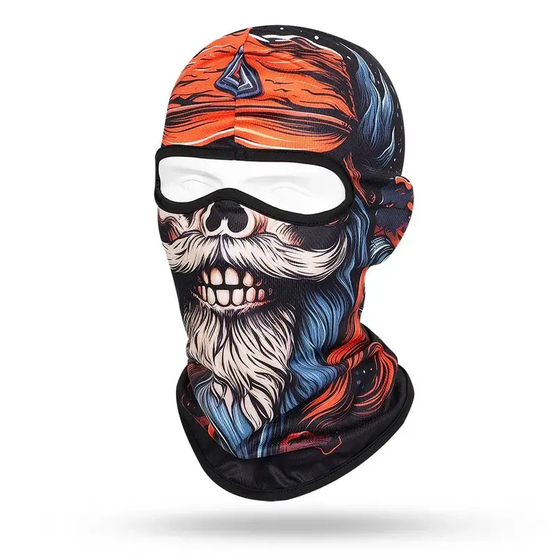 Quick-dry Motorcycle Balaclava Beard Old Men Full Face Cap Biker Skull Masks Motorbike Helmet Hat Cycling Neck Face Protection - Image 27