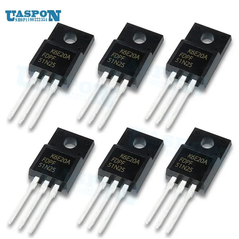 5 Pezzi FDPF5N50UT – Transistor Mosfet, Componenti Elettronici, Icexpert-Inventory