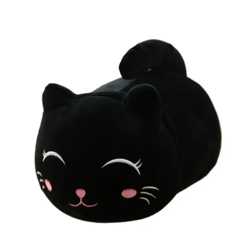 thumbnail image 1 of 1 pieza de 18-25 cm, juguetes de peluche de animales de dibujos animados Kawaii, gato negro, panda, cerdo, elefante, rana, dinosaurio, muñeco de peluche suave para niños, regalos encantadores, 1 of 5