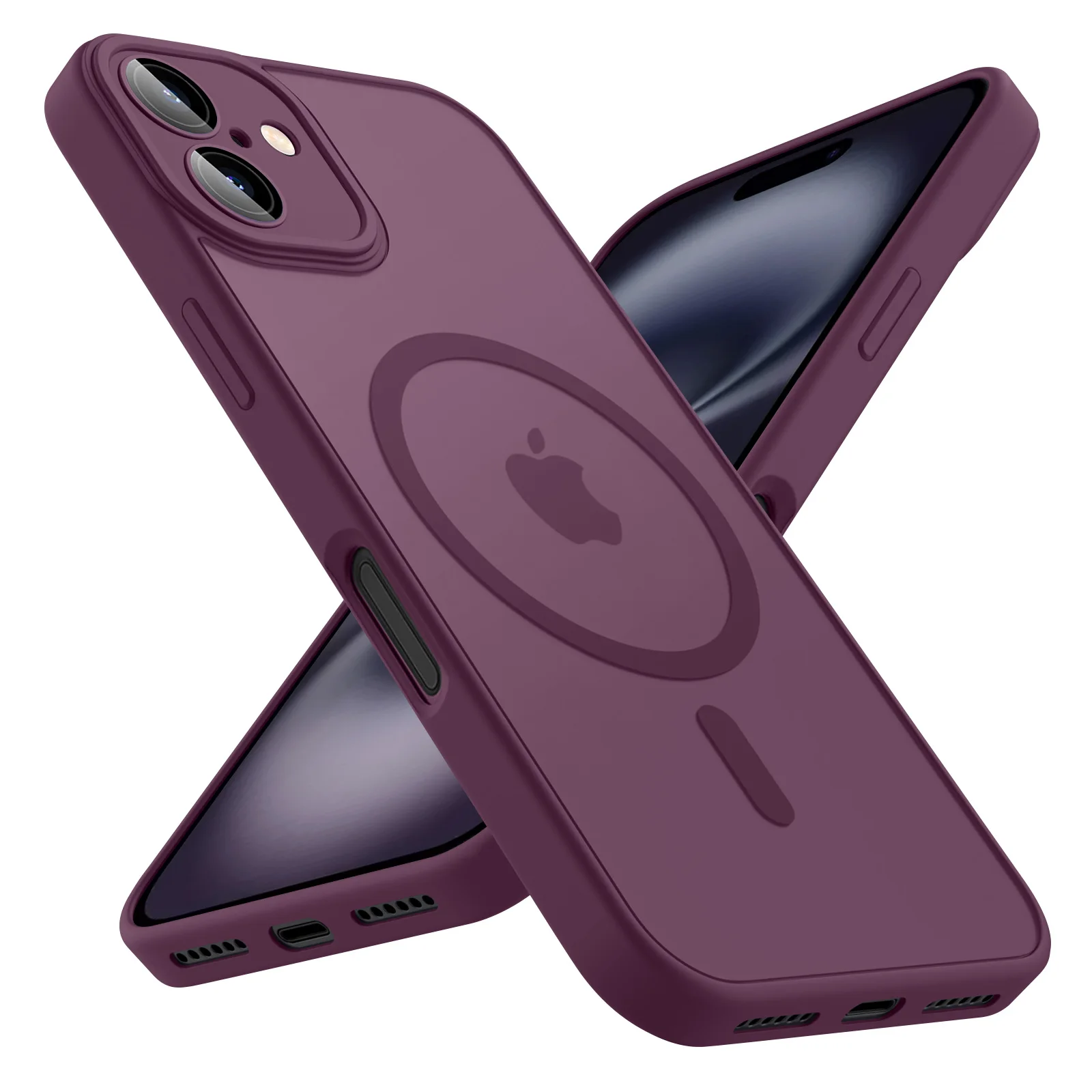 ตัวเลือกสินค้า เคส iPhone 17 16 มือถือ ด้าน ใส แม่เหล็ก Magsafe