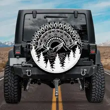 

Mandala Mountain Spare Tire Cover For Car - Car Accessories, Custom Spare Tire Covers Your Own Personalized Design
