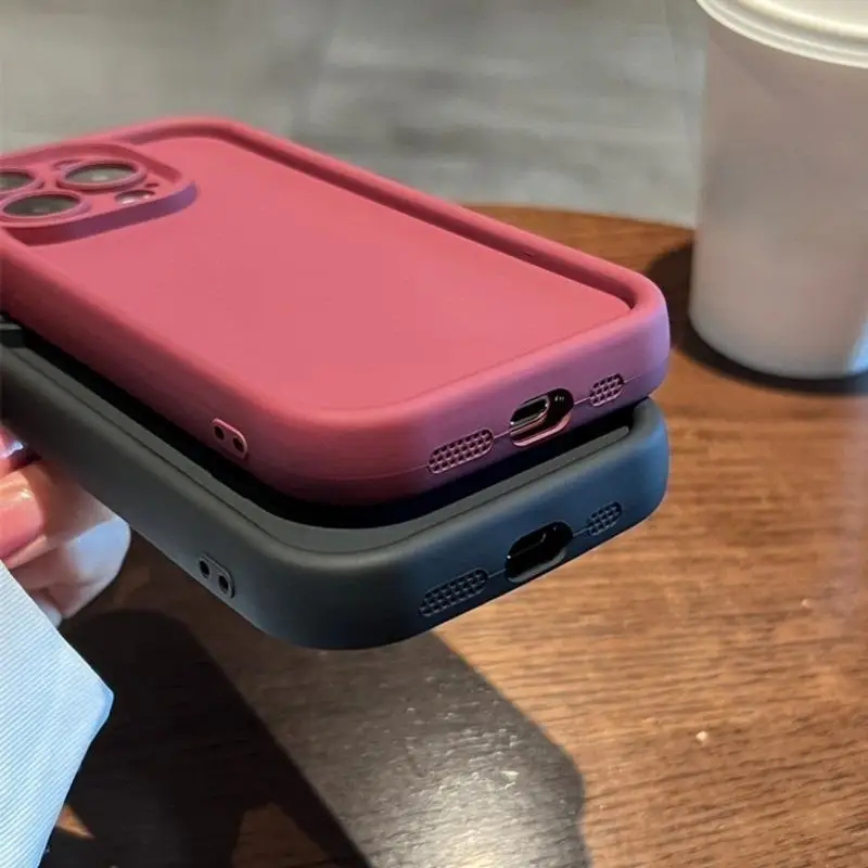 Stylish Candy Color Shockproof Bumper Phone Case with Soft Protective Cover