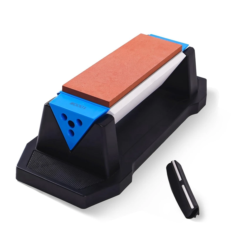 

Grade Knife Sharpening Stone Kit, Whetstone 3-Sided Grit 400/1000/3000, With Precision Angle Guide