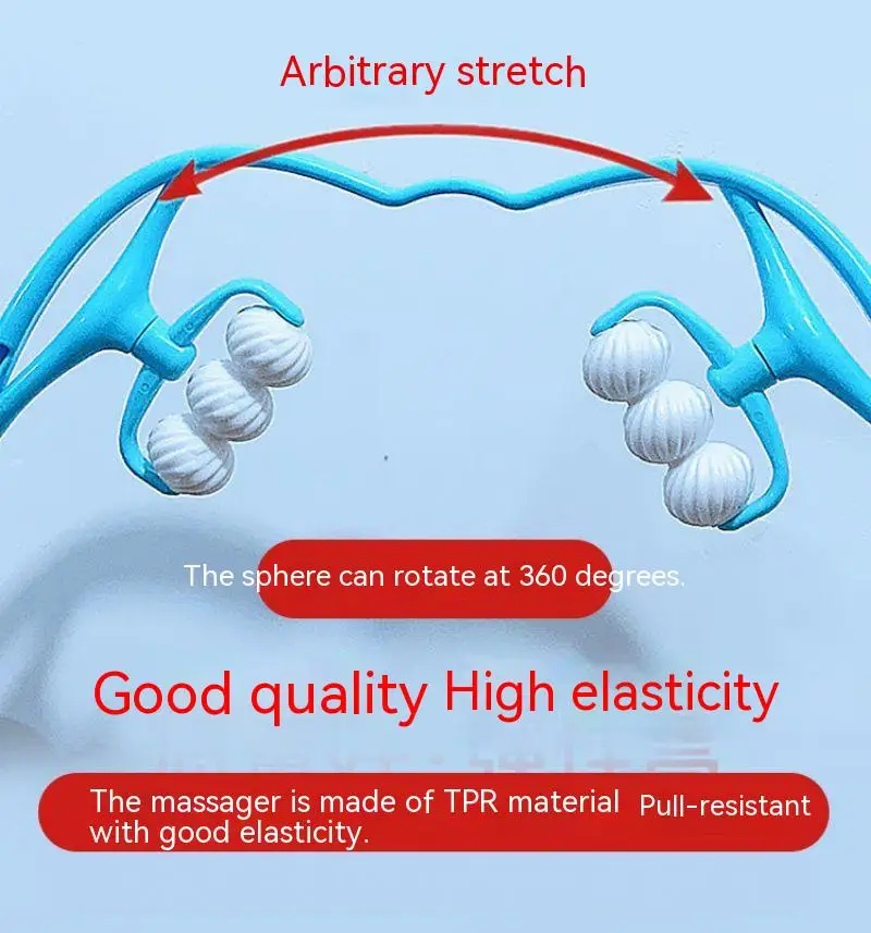 Cervical Spine Massager Roller Neck Massager Therapy Roller Self-Massage Tool Relieve Hand Pressure Deep Pressure Massage