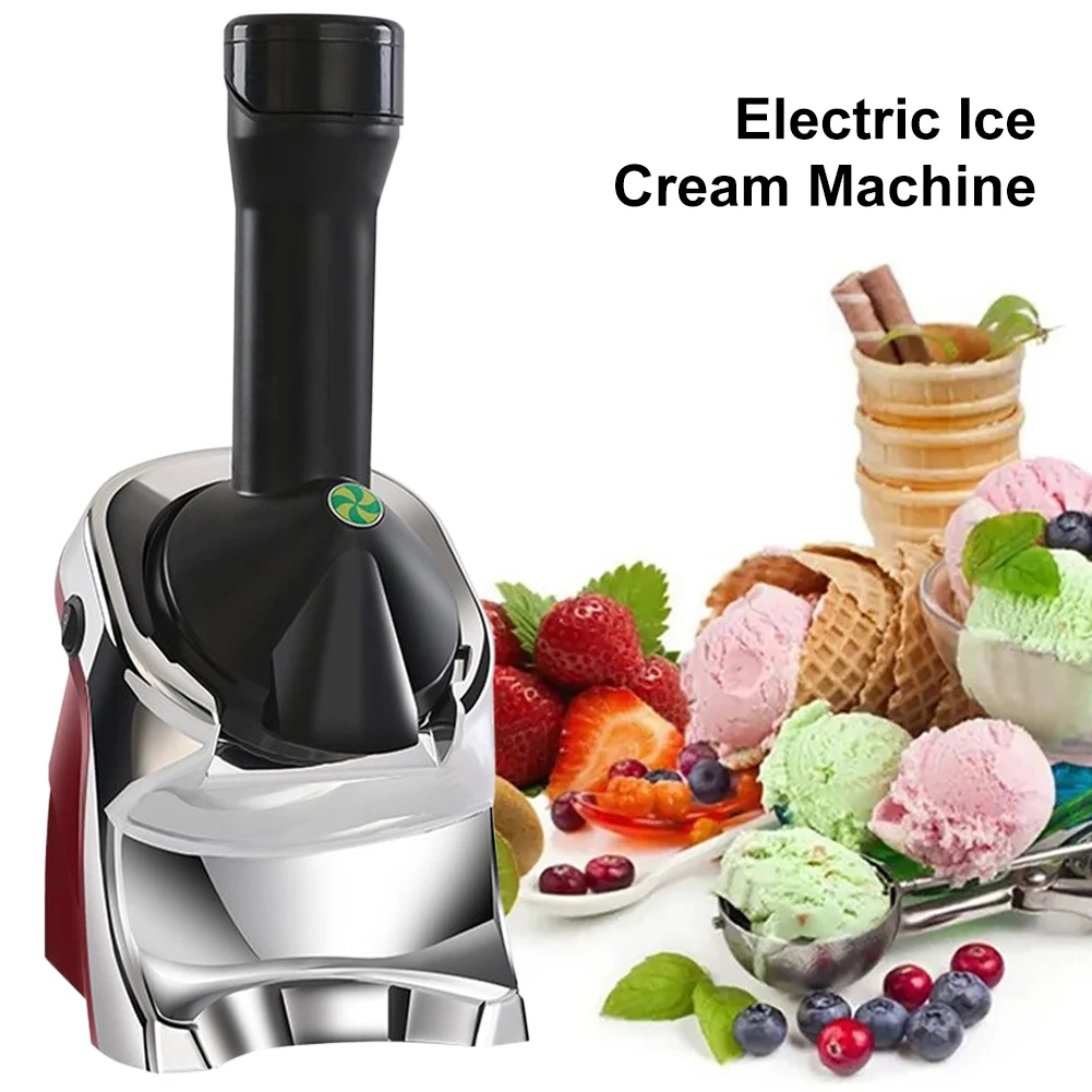 

Portable Ice Cream Machine One-key Control DIY Ice Cream Mixed Fruit Smoothie Semi Manual Stirring Large Capacity Summer Tool