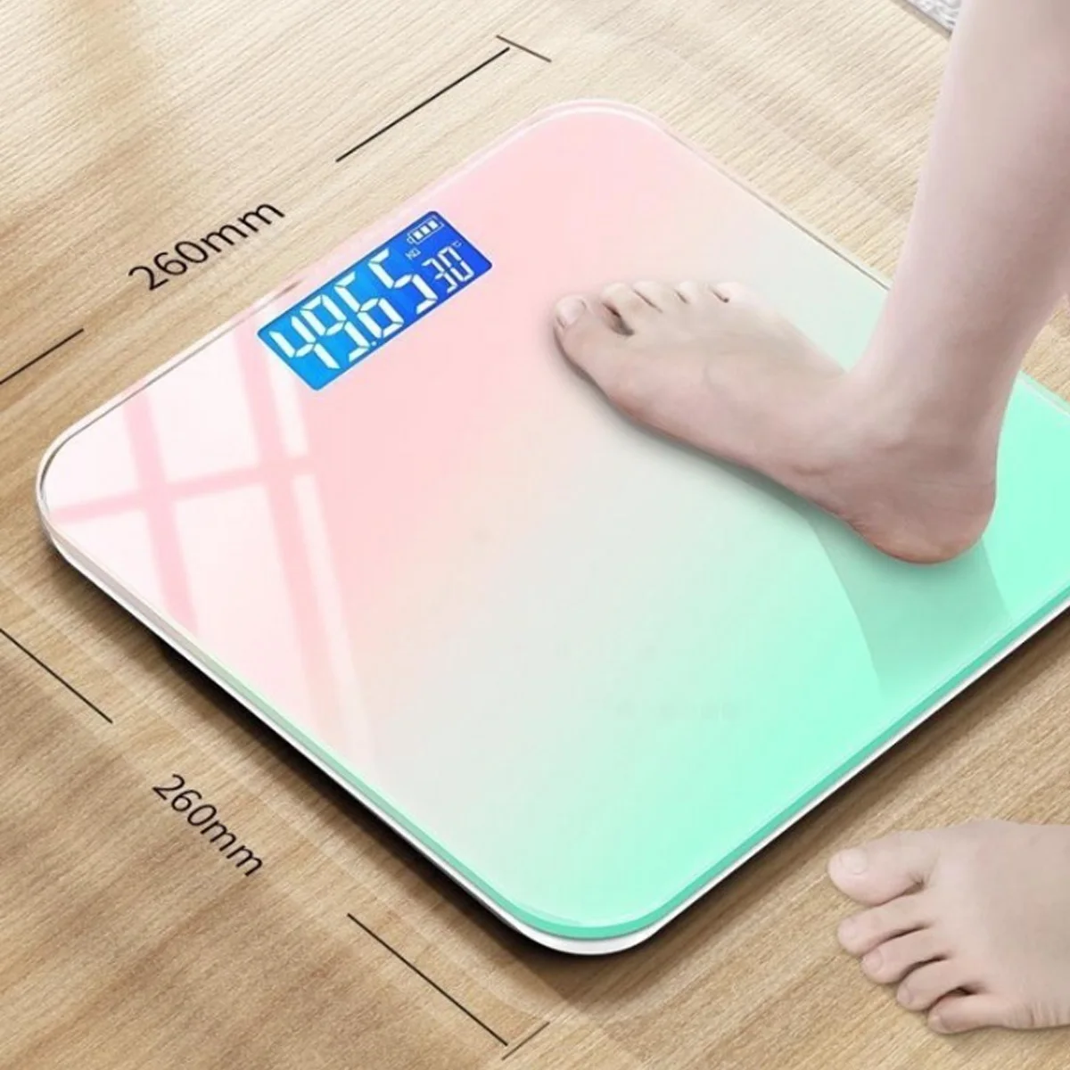 Electronic Scale Weight Scale Intelligent Health Wireless Bluetooth Bathroom Smart Scale with Large Display Screen Smartphone Application