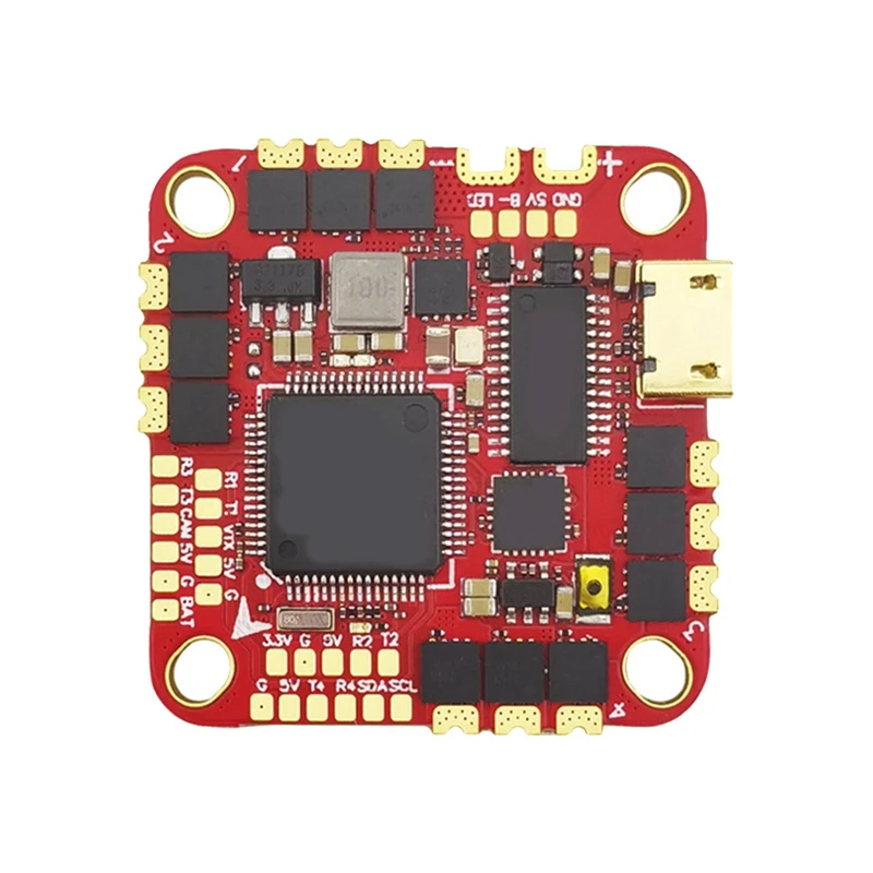 

HAKRC F722 AIO Flight Controller Built-In 40A ESC STM32F722RET6 MPU6000 AT7456E OSD Barometer 5V/3A BEC Dual USB For FPV Droe