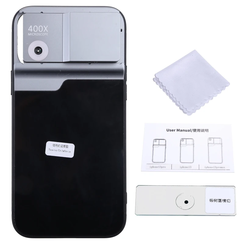 

M4YC Magnifying Digital Microscope 400X LED Light for iPhone 13 Pro/13 Pro Max