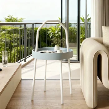 Metal Sofa Side Table Mini Handheld Coffee Small Table Matchable Bedroom Sofa Side Table Coffee Tables Furniture