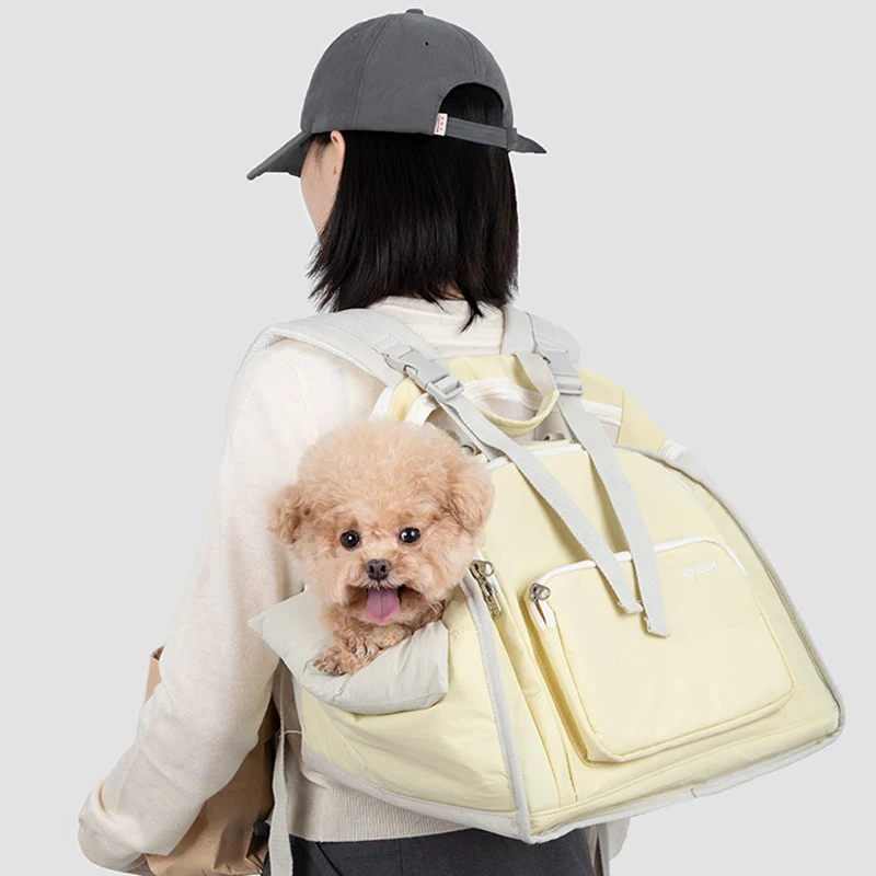 Cat carrier backpack for cats breathable mesh