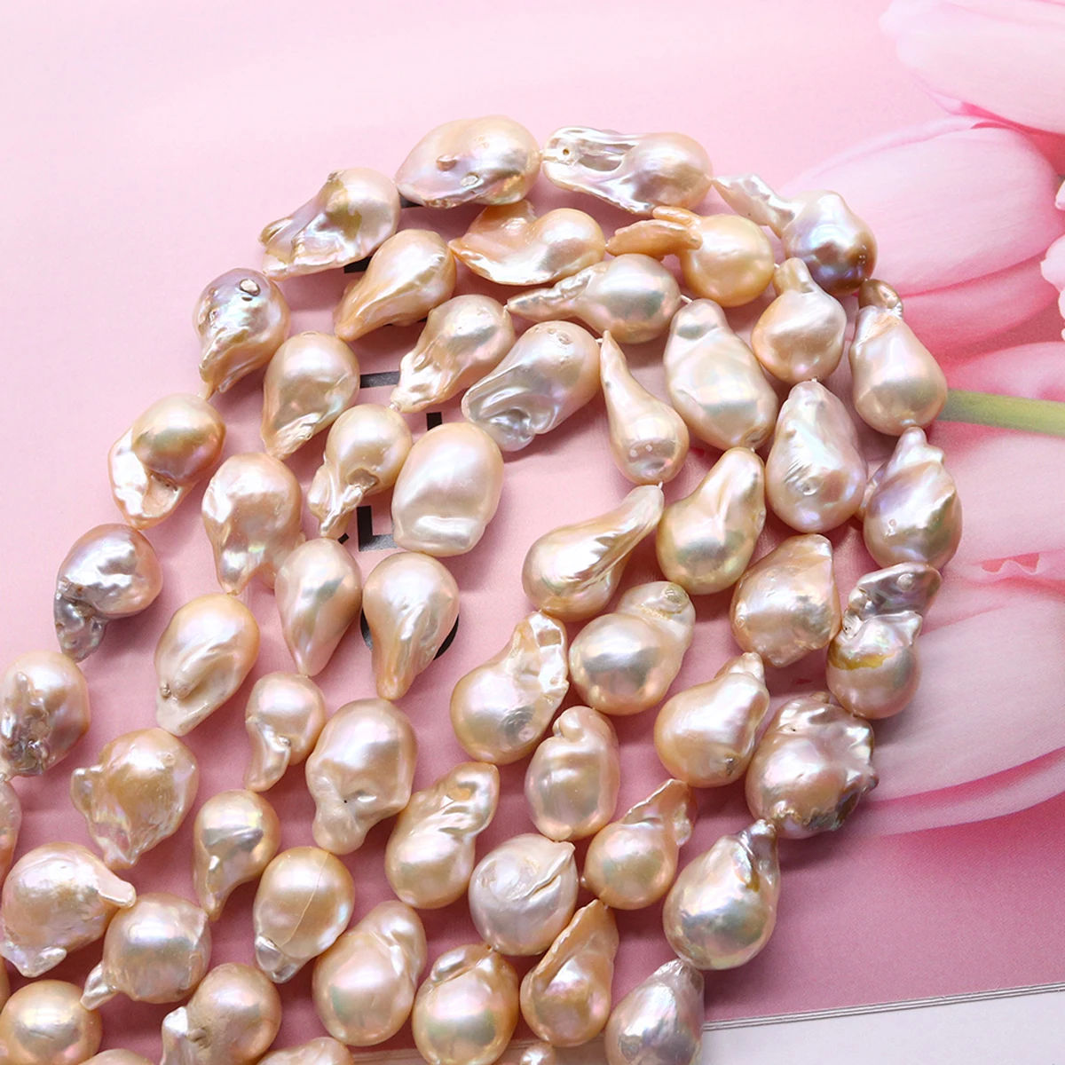 Natural Freshwater Pearl Beads High Quality Pink Baroque Pearl Loose Beads for Jewelry Making DIY Necklace Bracelet  Gift