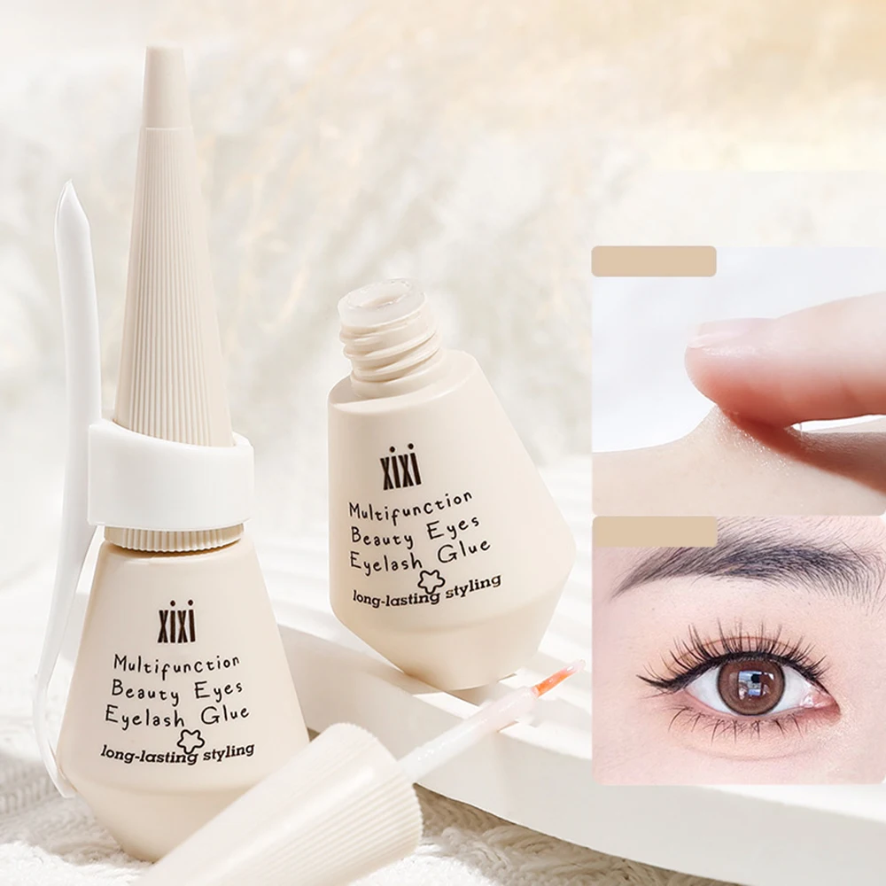 Eyelash Glue Quick Dry Waterproof Adhesive False Lash Glue Clear Fake Eyelashes Extension Long Lasting Makeup Eye Cosmetic Tools 5ml strong adhesive eyelash glue 1sec quick dry professional fake eyelashes extension glue private label clear pink lash glue