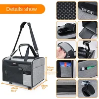 Pet Backpack Outing Shoulder Bag Breathable Push-pull  Carrier Portable Large Capacity Dog   for Dogs and  Cat  2