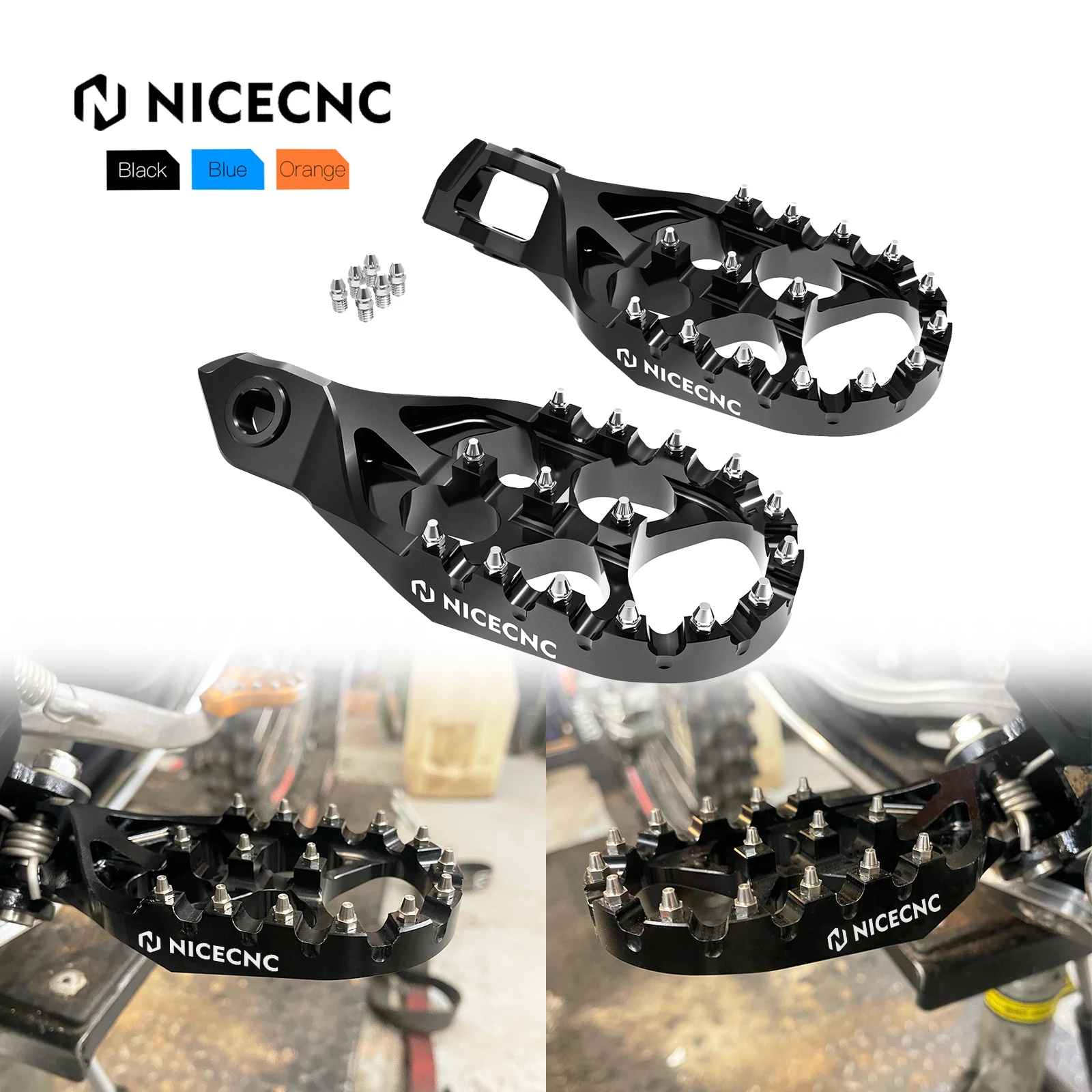 

NiceCNC For GasGas 2024 EC300 EC ECF 250 300 350 EX EXF 250 300 MC MCF 125 250 350 450 57mm Forged Foot Pegs Footrest Pedals