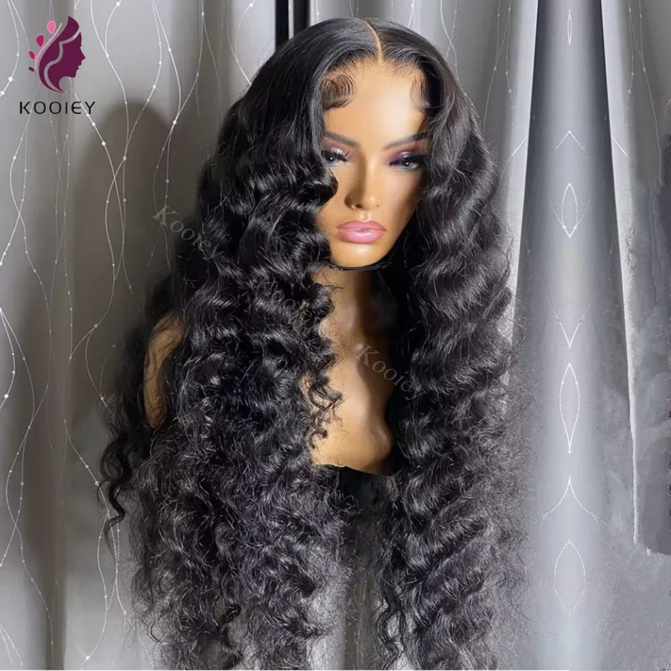 

Loose Deep Wave Human Hair 13x6 HD Lace Frontal Wigs For Women Malaysian 5x5 Silk Base Top Wig Pre plucked Wig Natural Hairline