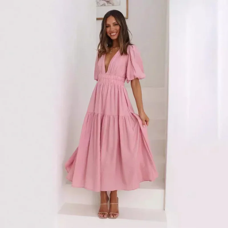 

2024Top Women's Summer PartyBeach Dresses Women Long Dress Suit Female Evening Elegant Party Dresses