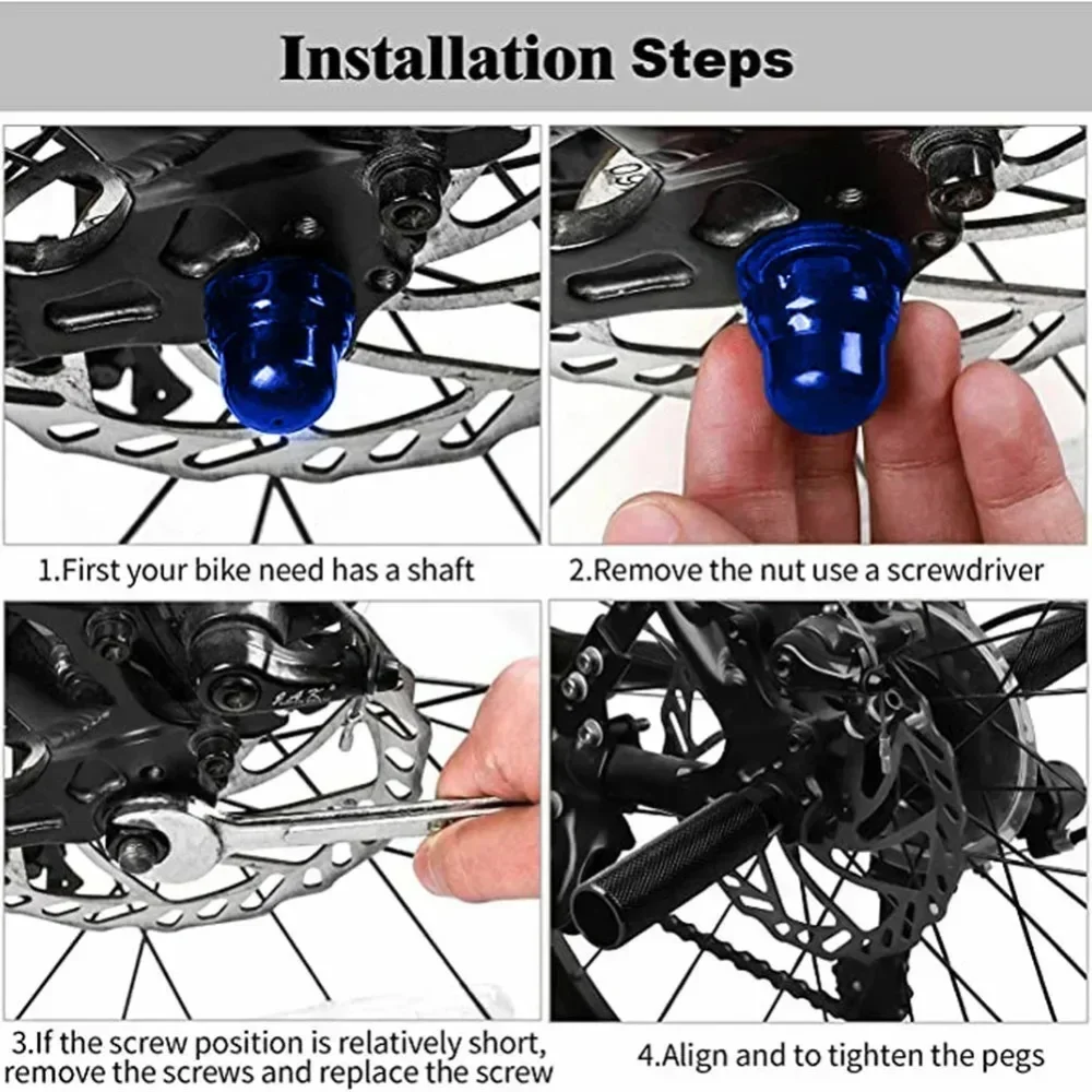 Bike Pegs Aluminum Alloy Anti Skid Lead Foot ForBMX Bike Fit 3 8 Inch Axles Bike Pegs Anti Skid Lead Foot Rest Pegs 2