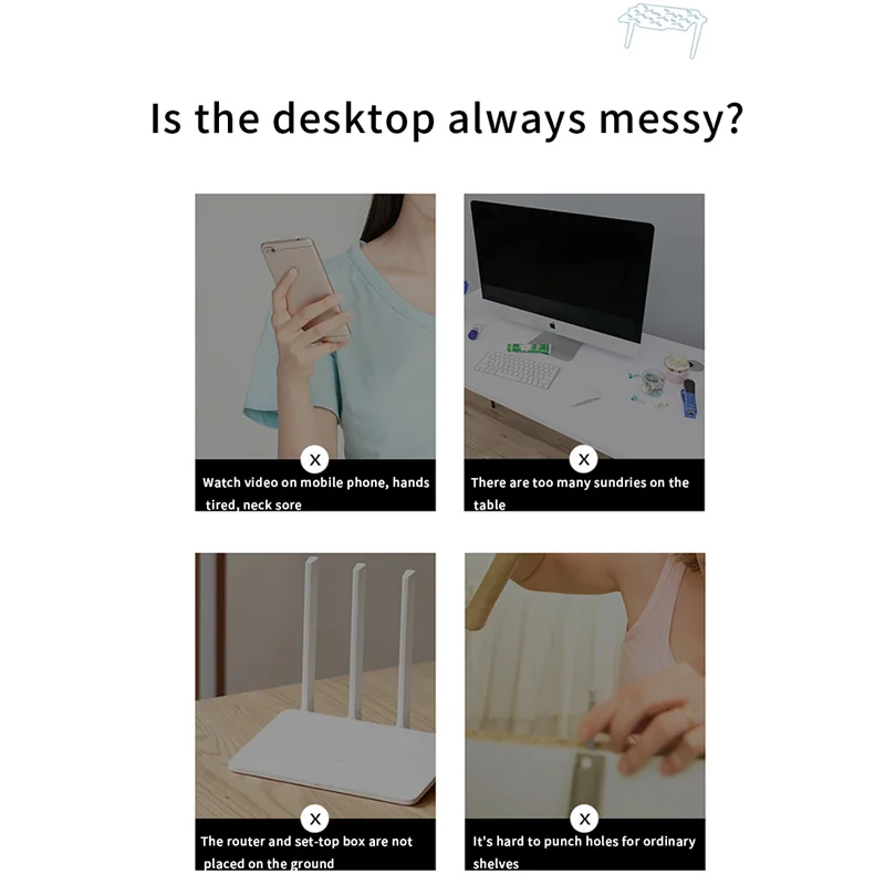 고품질 Wifi 라우터 선반 TV 상단 조정 가능한 라우터 스토리지 랙 브래킷 컴퓨터 플레이어 스탠드 주최자 홀더 스토리지 랙