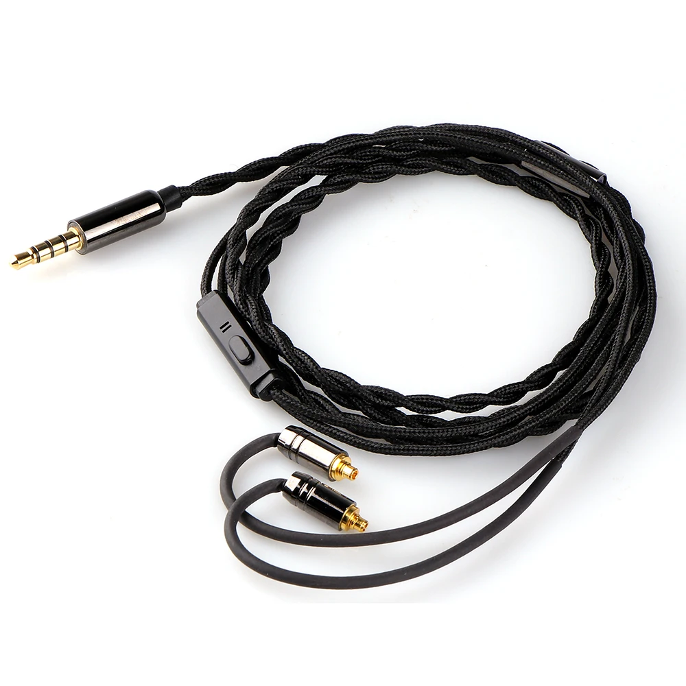 Tripowin Zombur 4n High Purity Ofc Oxygen Free Cable Hifi Iem Cable With Mic Cotton Yarn Outer
