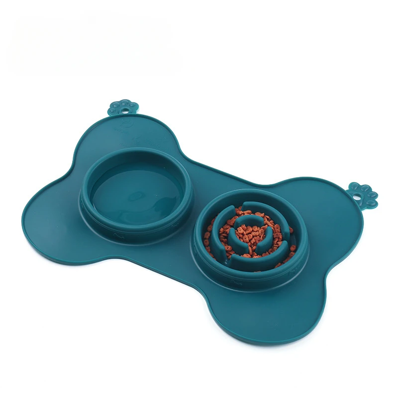 SilicaGelPetFoodCushionDogFoodBowlPetPlacematSuckerLicking