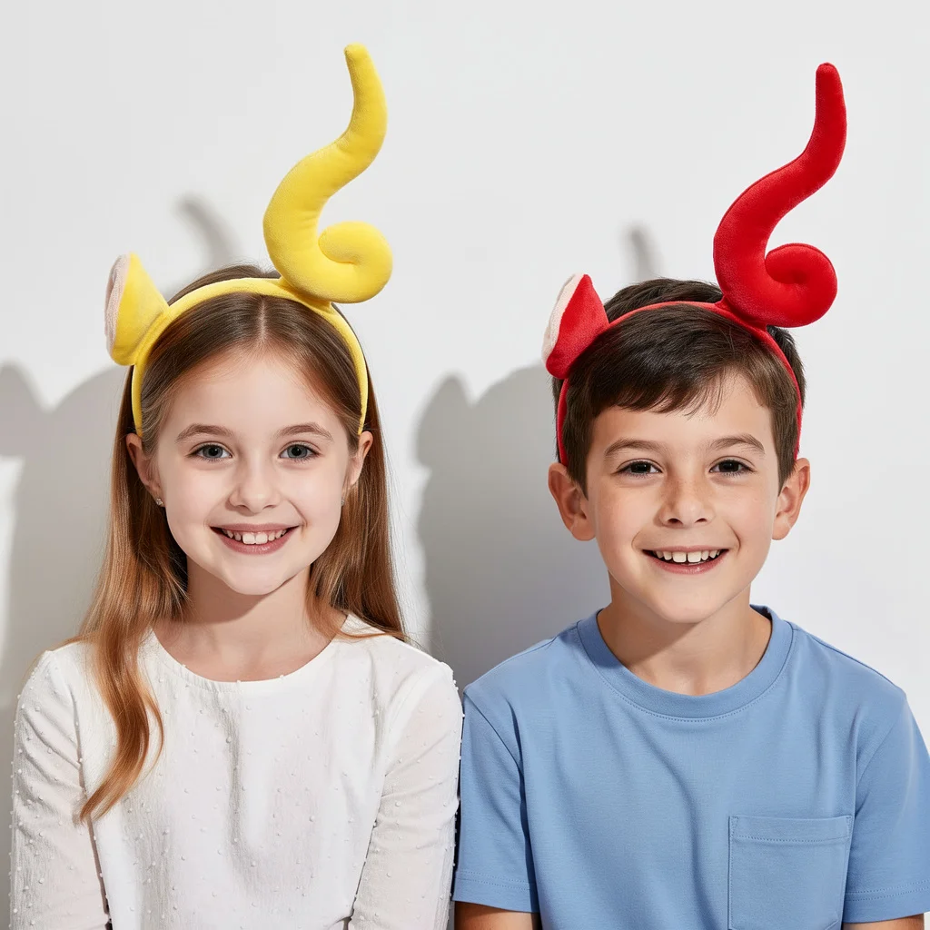 Cute Cartoon Sponge Baby Headband Hair Tie