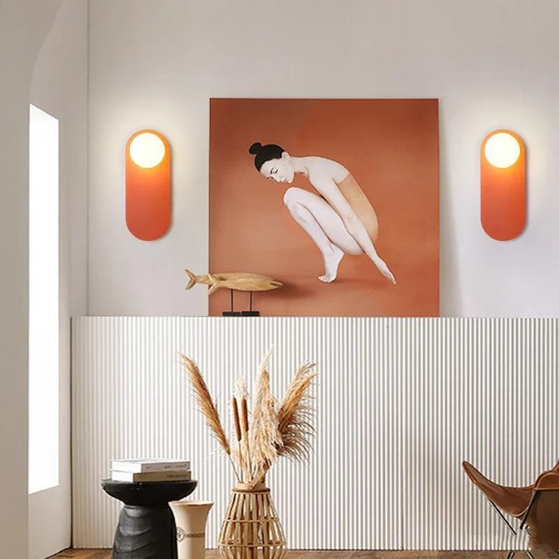 Nordic LED Wall Lamp Minimalist Glass Wall Sconces Bedroom Living Room Corridor Decoration Aesthetic Lighting Fixtures led wall lamp wall sconces light wall lamp