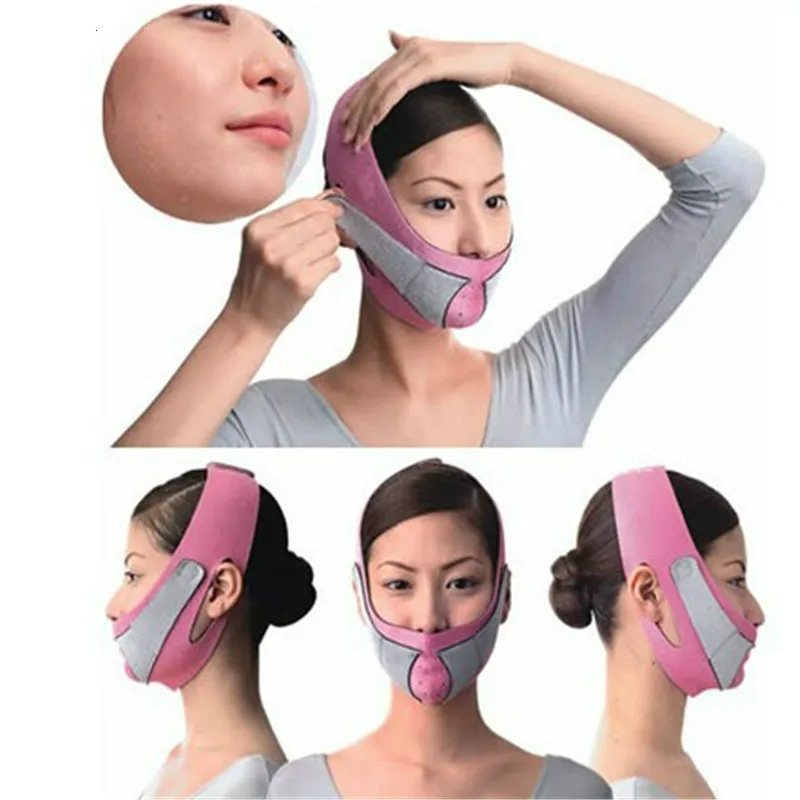 Face Slim V-Line Lift Up Mask Cheek Chin Neck Slimming Thin Belt Strap Beauty Delicate Facial Thin Face Mask Slimming Bandage