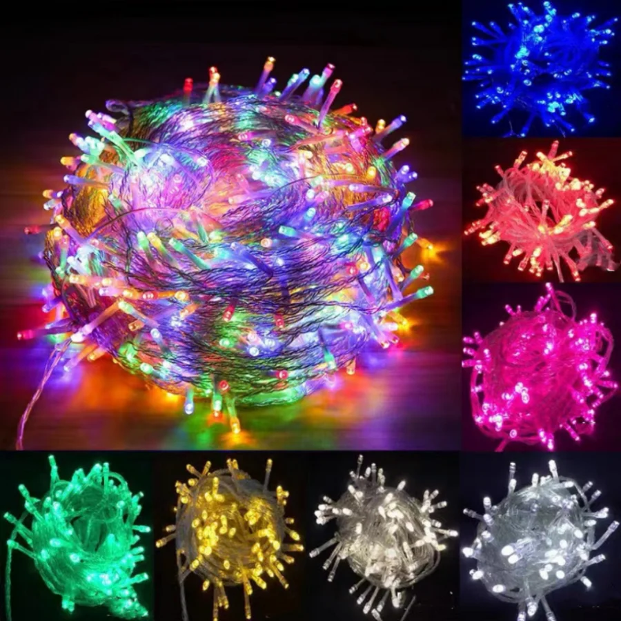 Outdoor Waterproof 7 Color Battery Operated LED String Lights for Christmas Birthday Home Party Decor led string lights led lights string lights